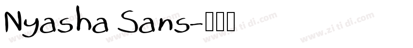 Nyasha Sans字体转换